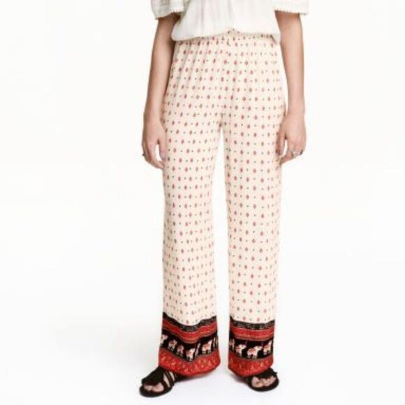 H&M x Coachella Women's Patterned Trousers - Picture 1 of 4
